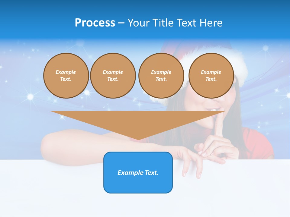 Happy Twinkle Santa PowerPoint Template