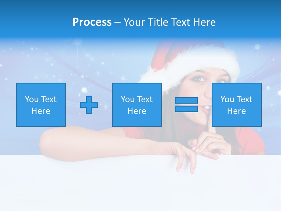 Happy Twinkle Santa PowerPoint Template