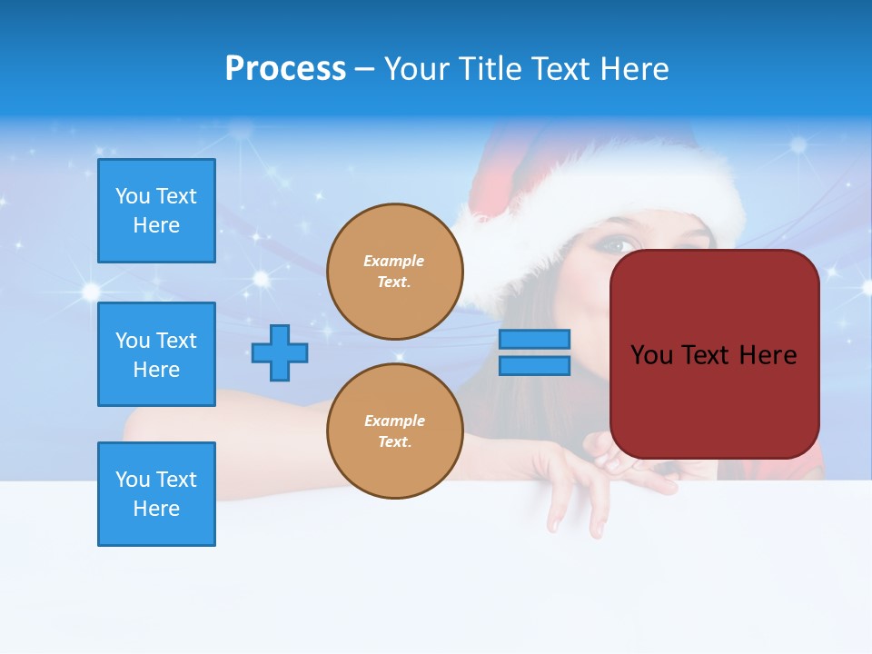 Happy Twinkle Santa PowerPoint Template