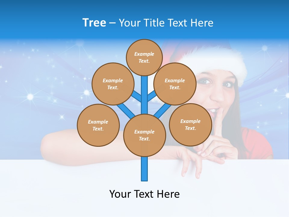 Happy Twinkle Santa PowerPoint Template