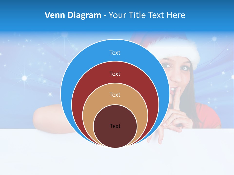 Happy Twinkle Santa PowerPoint Template