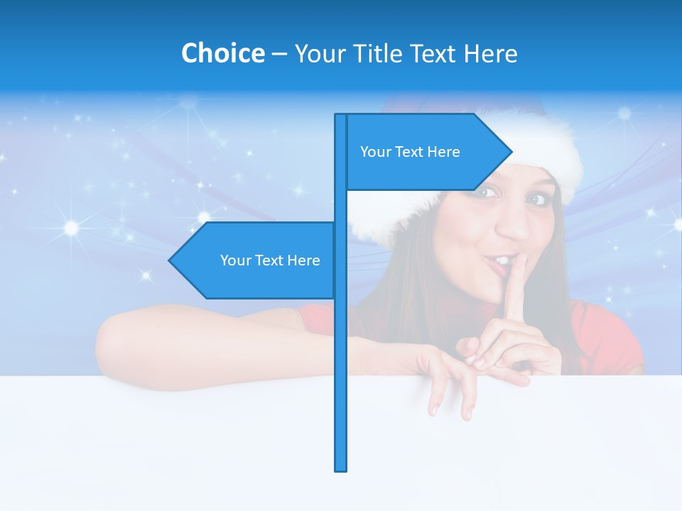 Happy Twinkle Santa PowerPoint Template