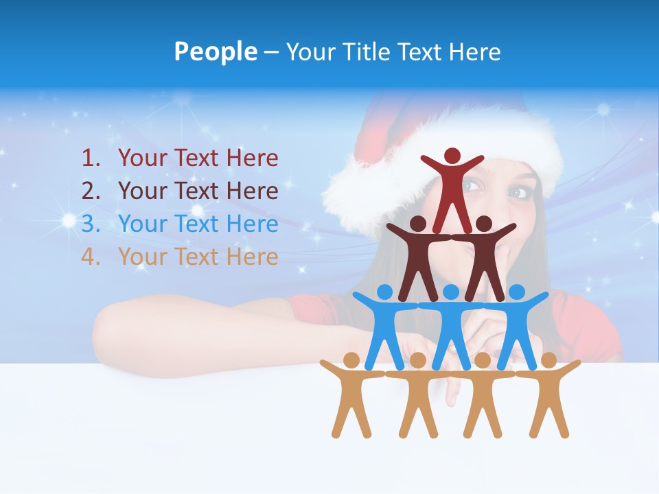 Happy Twinkle Santa PowerPoint Template