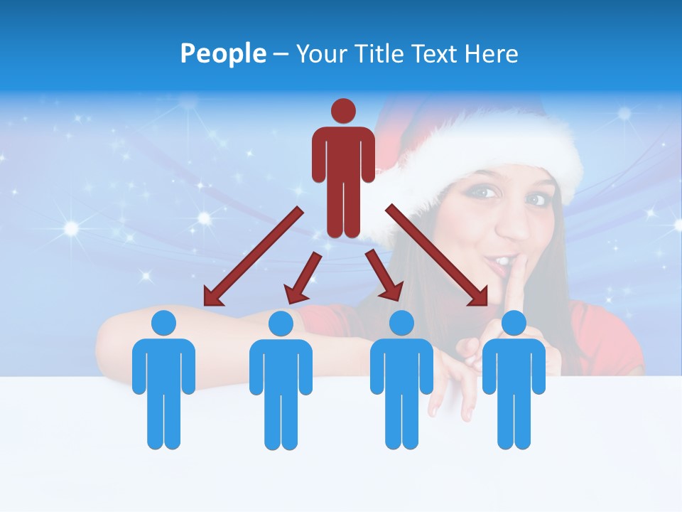 Happy Twinkle Santa PowerPoint Template