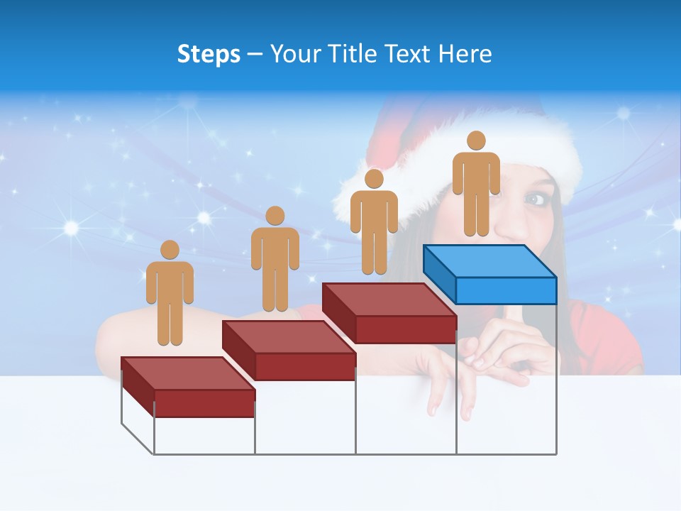 Happy Twinkle Santa PowerPoint Template