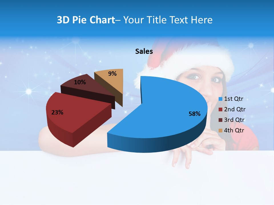 Happy Twinkle Santa PowerPoint Template