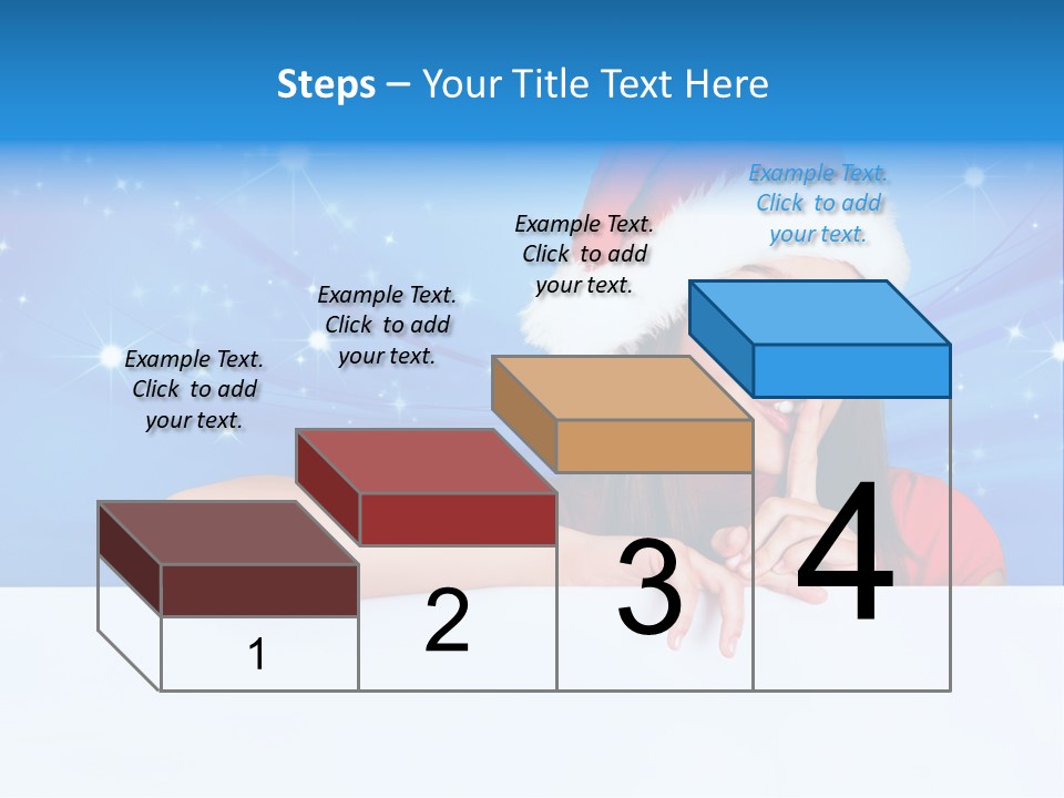 Happy Twinkle Santa PowerPoint Template