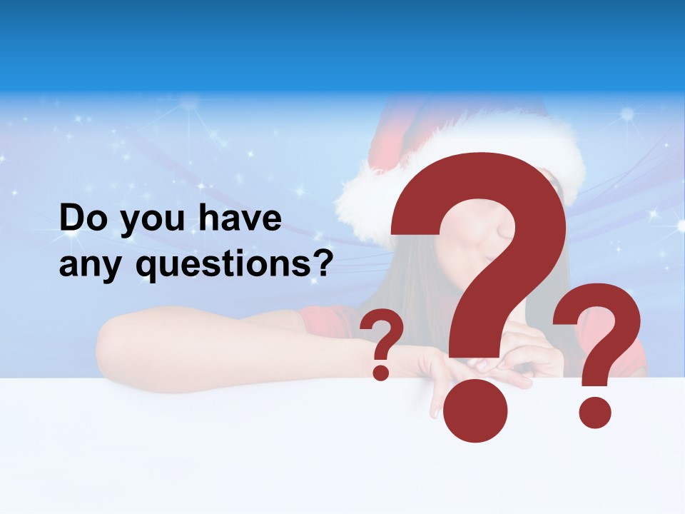 Happy Twinkle Santa PowerPoint Template