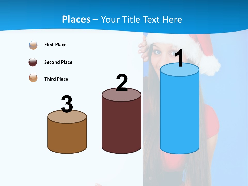 Present Holding Sign PowerPoint Template