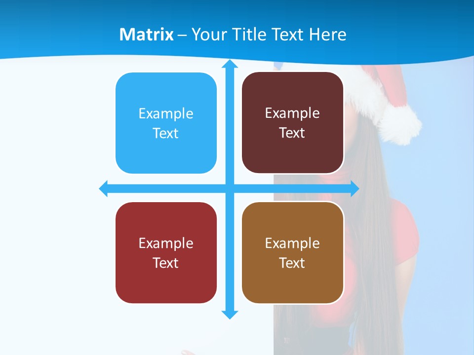 Present Holding Sign PowerPoint Template