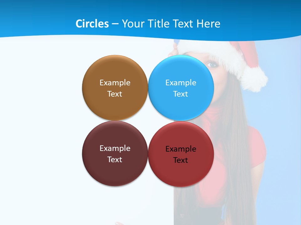 Present Holding Sign PowerPoint Template