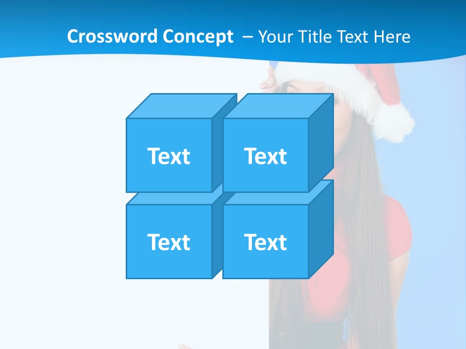 Present Holding Sign PowerPoint Template
