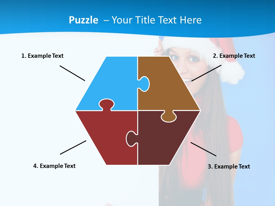 Present Holding Sign PowerPoint Template