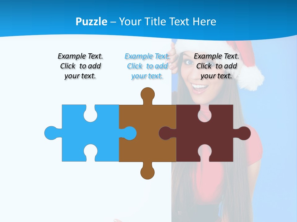 Present Holding Sign PowerPoint Template