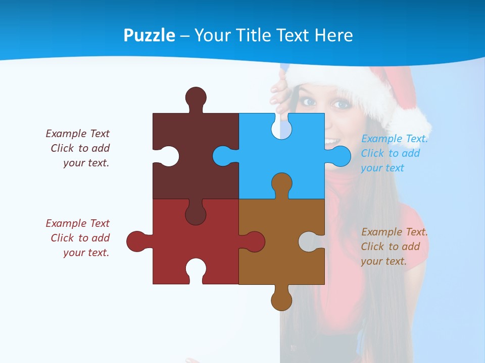 Present Holding Sign PowerPoint Template