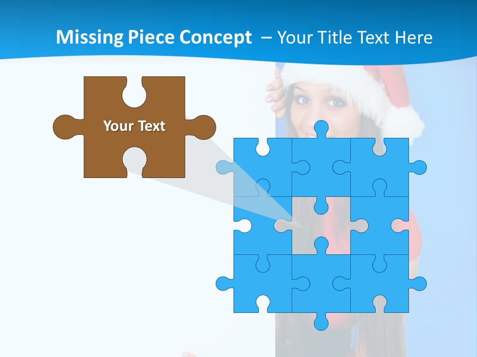 Present Holding Sign PowerPoint Template