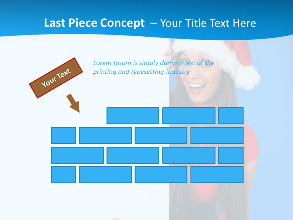 Present Holding Sign PowerPoint Template