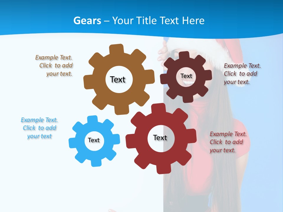 Present Holding Sign PowerPoint Template