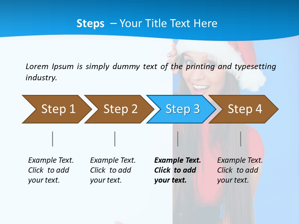 Present Holding Sign PowerPoint Template