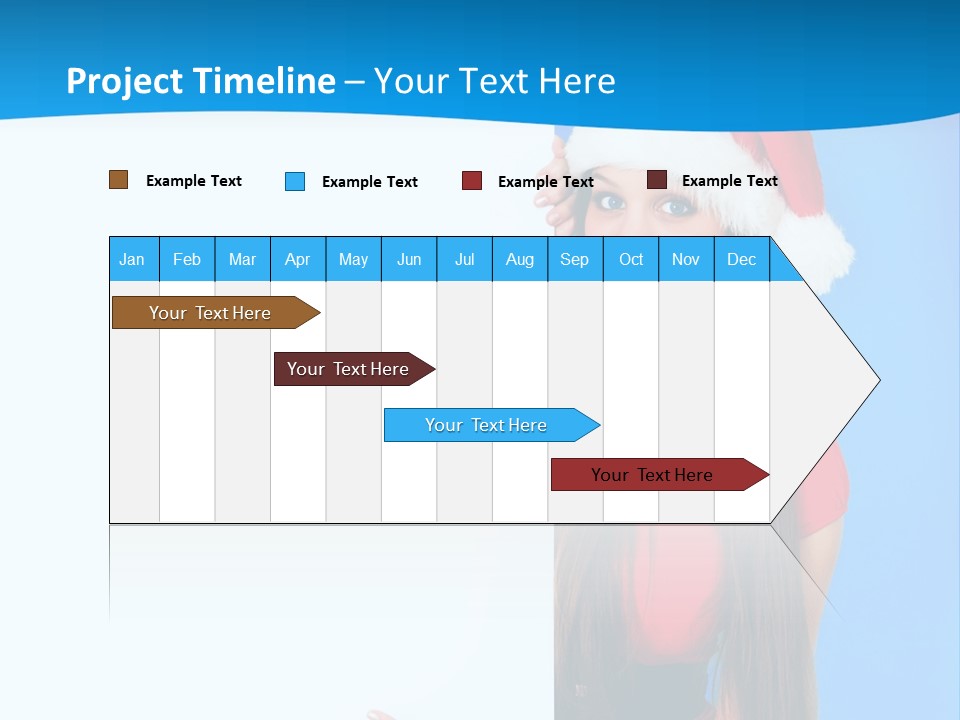 Present Holding Sign PowerPoint Template