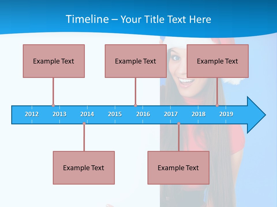 Present Holding Sign PowerPoint Template