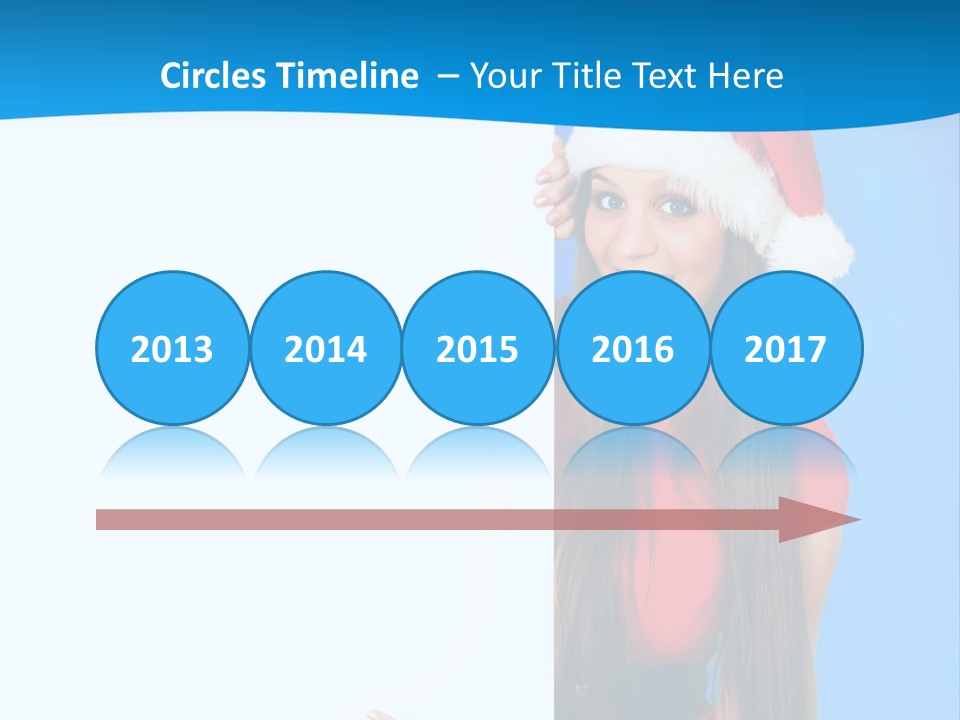 Present Holding Sign PowerPoint Template