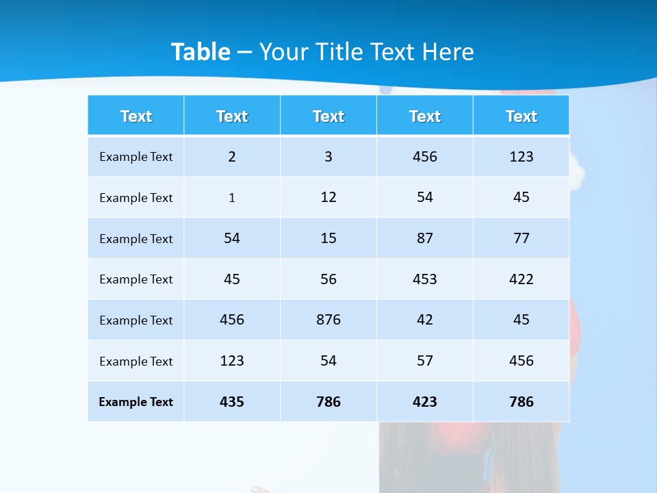 Present Holding Sign PowerPoint Template
