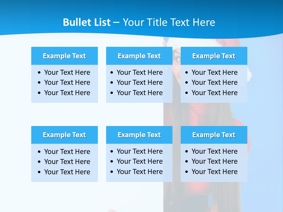 Present Holding Sign PowerPoint Template