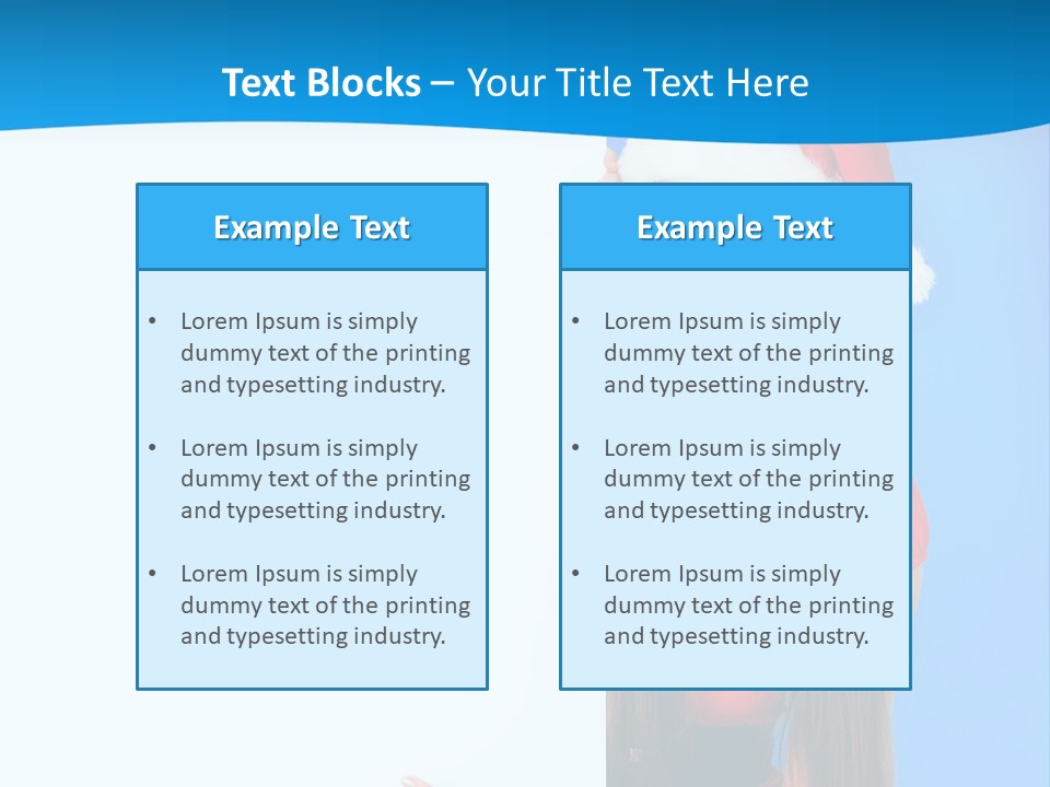 Present Holding Sign PowerPoint Template