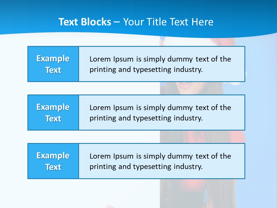 Present Holding Sign PowerPoint Template