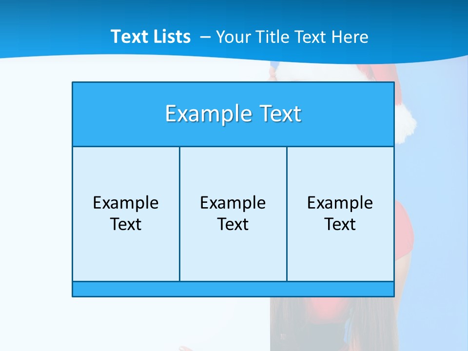 Present Holding Sign PowerPoint Template