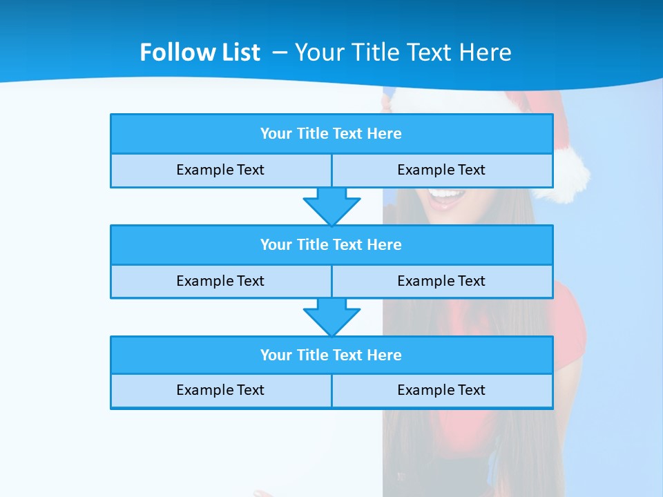 Present Holding Sign PowerPoint Template