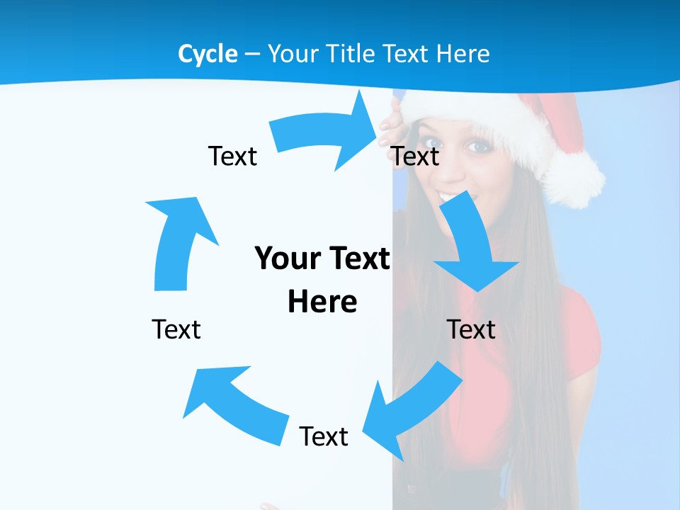 Present Holding Sign PowerPoint Template