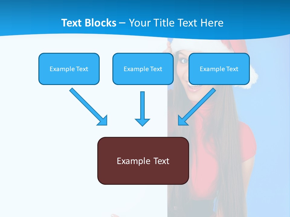 Present Holding Sign PowerPoint Template