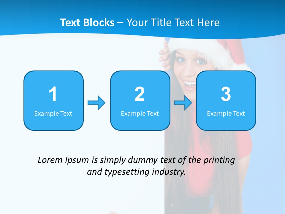 Present Holding Sign PowerPoint Template