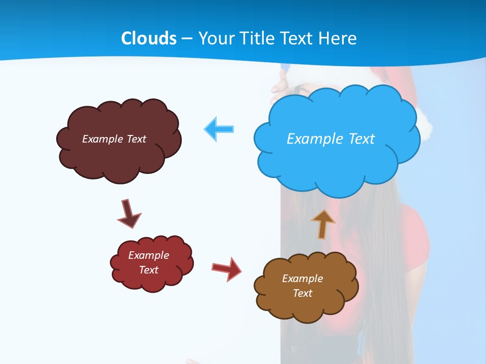 Present Holding Sign PowerPoint Template