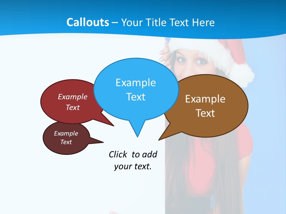 Present Holding Sign PowerPoint Template