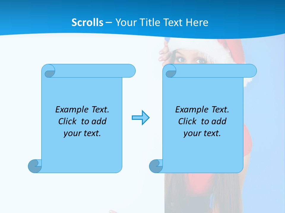 Present Holding Sign PowerPoint Template