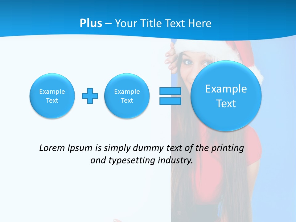 Present Holding Sign PowerPoint Template