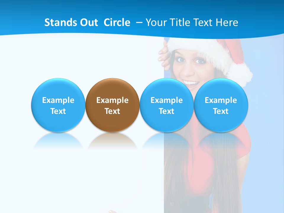 Present Holding Sign PowerPoint Template