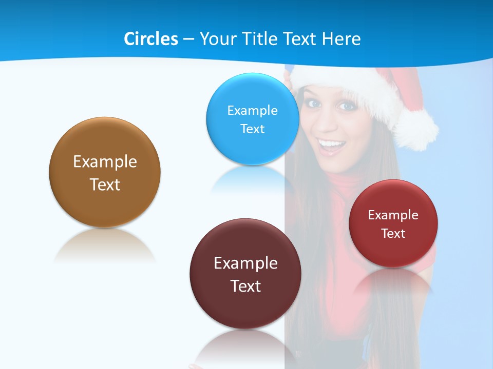 Present Holding Sign PowerPoint Template