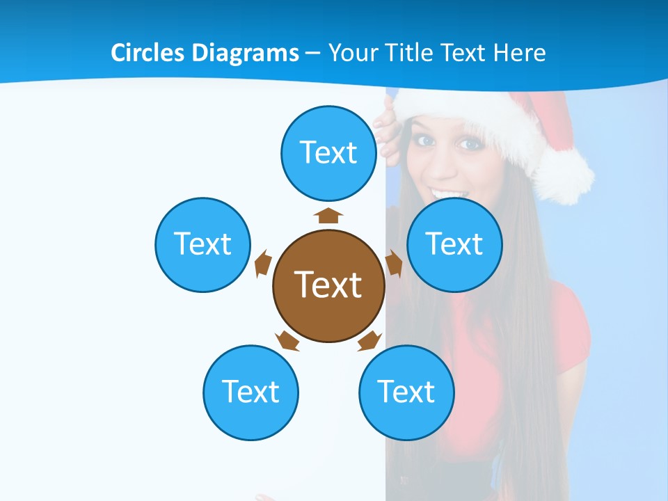 Present Holding Sign PowerPoint Template