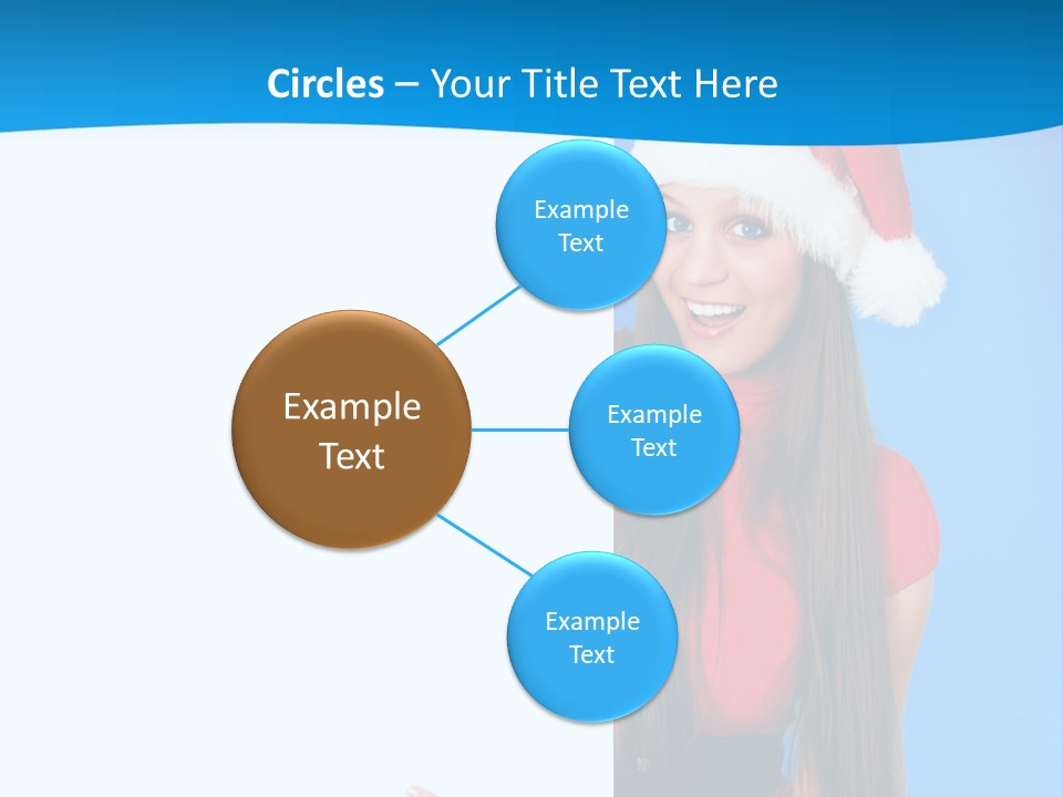 Present Holding Sign PowerPoint Template
