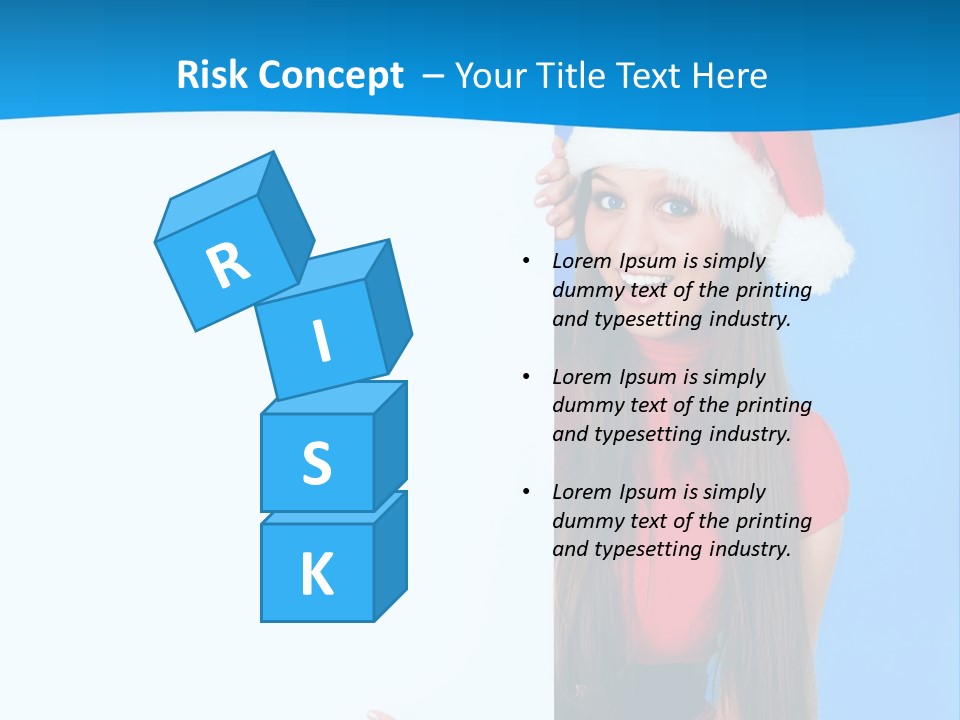 Present Holding Sign PowerPoint Template