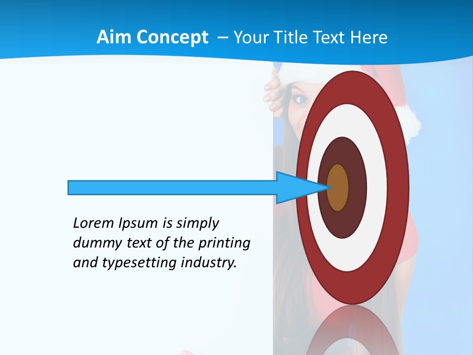 Present Holding Sign PowerPoint Template