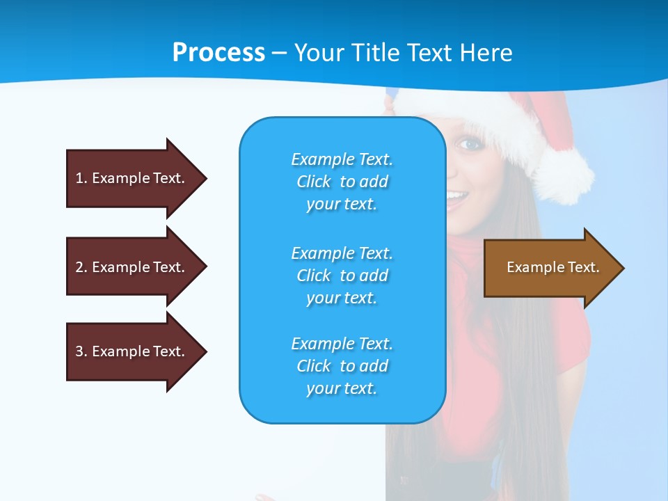 Present Holding Sign PowerPoint Template
