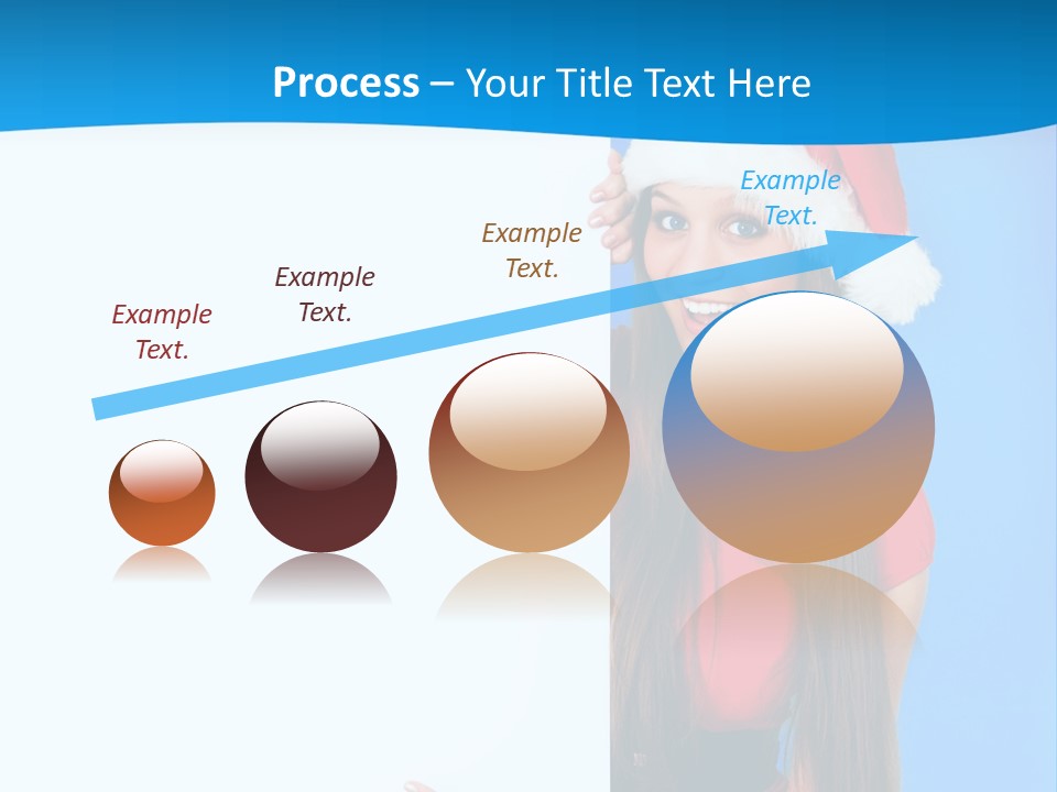 Present Holding Sign PowerPoint Template