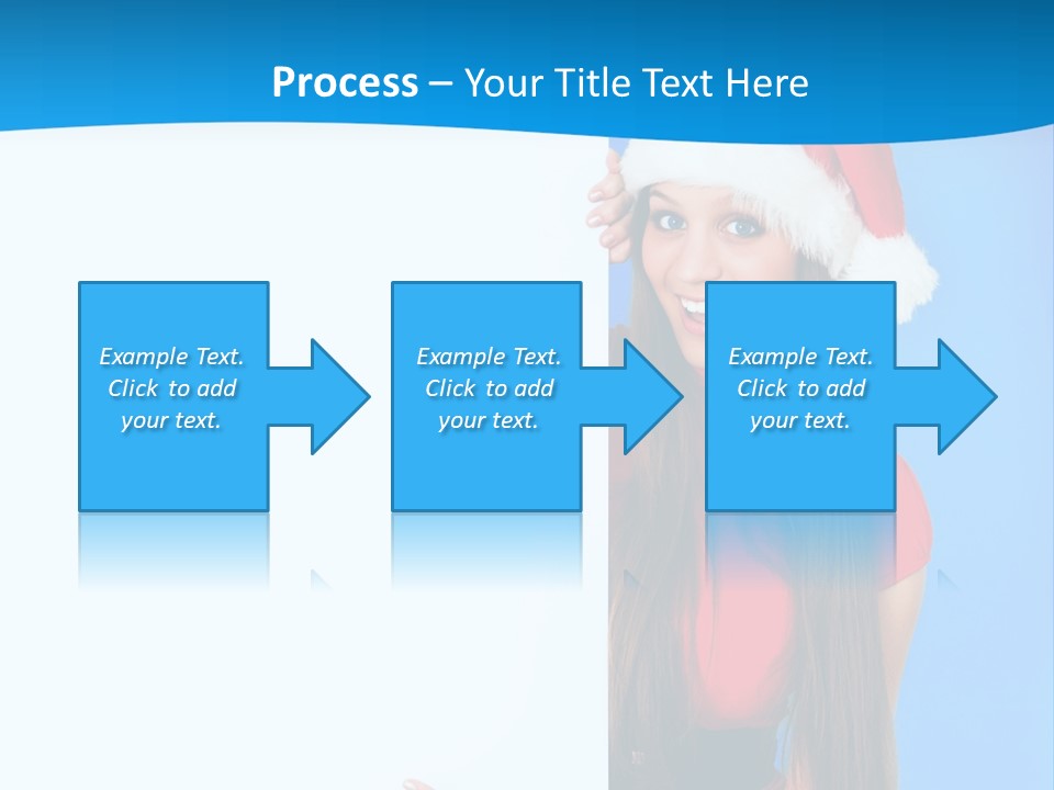 Present Holding Sign PowerPoint Template