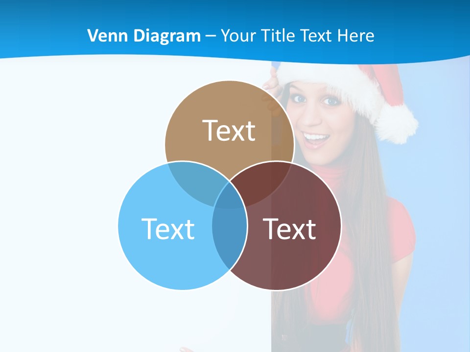 Present Holding Sign PowerPoint Template