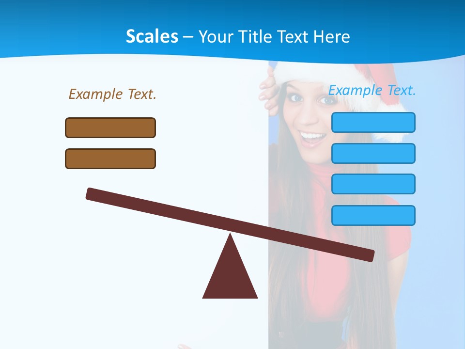 Present Holding Sign PowerPoint Template